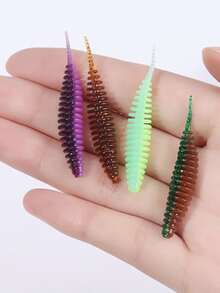 10pcs/20pcs/50pcs Tanan Soft Lure Pescada Carp Fishing Lures, Sea Bass Lure, Iscas Artificiais Pva - Green - View 2