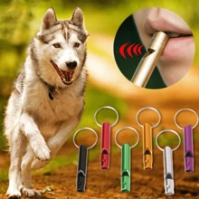 Multifunctional Aluminum Loud Survival Whistle Emergency Camping Compass Kit Fire Hiking Outdoor Tool Emergency Whistle Keychain One Random Color