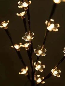 1 件 20 顆led 櫻花枝形聖誕裝飾燈 - 黃色 - 查看 4