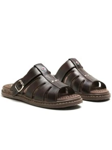 Men Flip Flops & Slides - 咖啡棕 - 查看 3