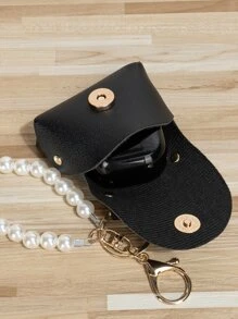 时尚休闲迷你仿珍珠装饰包配件包配件礼品、礼物、配饰、装饰适合少女、女大学生、新人及白领人士汽车配件女士钥匙链饰物 - 黑色 - 查看 3