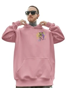 Men Sweatshirts - Màu Hồng baby - Xem 4