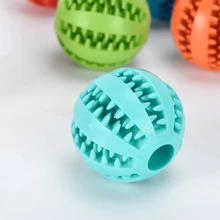 Jouet balle en caoutchouc pour chiens de compagnie, interactif pour chiens petits et grands, chiots et chats. Jouet à mâcher nettoyant pour les dents de l'animal de compagnie, balle indestructible et ultra-résistante, élastique et interactive. Accessoire pour animaux de compagnie, couleur aléatoire