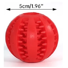 Jouet balle en caoutchouc pour chiens de compagnie, interactif pour chiens petits et grands, chiots et chats. Jouet à mâcher nettoyant pour les dents de l'animal de compagnie, balle indestructible et ultra-résistante, élastique et interactive. Accessoire pour animaux de compagnie, couleur aléatoire