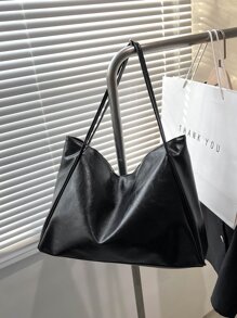 2025 Nova Bolsa Coreana Feminina Nova Bolsa Grande de Mão Design Retro Versátil Bolsa de Ombro Casual