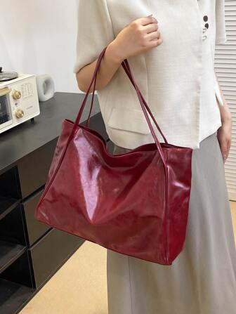 2025 New Korean Bag Women New Hand-Held Large Bag Retro Design Versatile Shoulder Casual Tote Bag