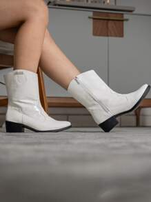 Women Fashion Boots - trắng - Xem 2