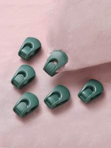2pcs Green Bed Sheet & Duvet Cover Fixing Clips - Dark Green - View 1