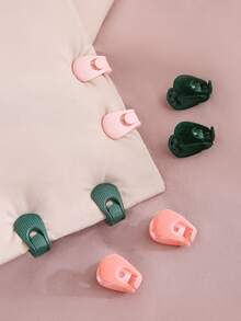 2pcs Green Bed Sheet & Duvet Cover Fixing Clips - Dark Green - View 6