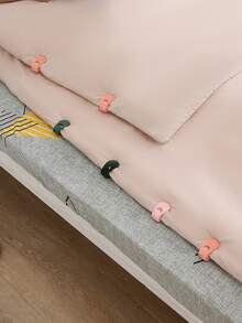 2pcs Green Bed Sheet & Duvet Cover Fixing Clips - Dark Green - View 3