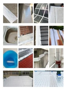 5cm X 300cm butilo impermeable cinta - Plateado - Ver 5