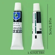 1pc Black Acrylic Paint - Black - View 10