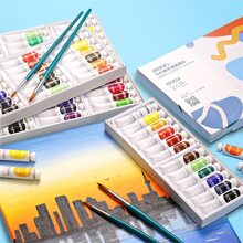 1pc Black Acrylic Paint - Black - View 7