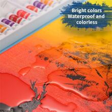 1pc Black Acrylic Paint - Black - View 3