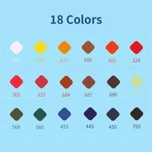 1pc Black Acrylic Paint - Black - View 5