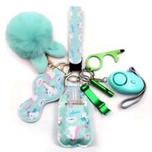 9pcs Qủa tặng Đóng gói Của phụ nữ An toàn Móc chìa khóa , Cá nhân Báo thức Móc chìa khóa , Bảo vệ Móc chìa khóa Phụ kiện Như Quà tặng lễ hội - Màu xanh Cadet - Xem 1