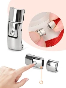 1雙帶切換扣緊實鬆緊帶，經典色彩豐富，適合穿搭運動鞋、運動鞋和休閒鞋。 - 紅色 - 查看 4