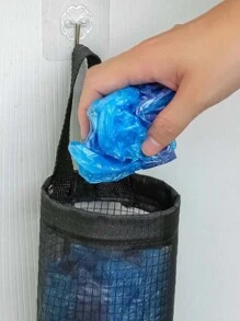 Puxa Saco Organizador Porta Sacolas Plásticas De Cozinha Cores Sortidas - Multicolorido - Visão 4