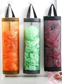 Puxa Saco Organizador Porta Sacolas Plásticas De Cozinha Cores Sortidas - Multicolorido - Visão 5