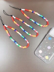 1 pieza Tira de celular con cuenta - Multicolor - Ver 2