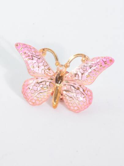 1入組女士蝴蝶設計可愛圍巾別針日常裝飾