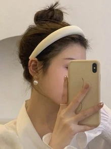 4pcs Women's High-Grade Vintage Style, Plain High Crown Headband, Gentle And Fashionable, Suitable For Daily Outfit Matching - Multicolor - View 6