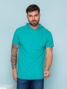 YXN MODA camiseta masculino com capuz  P.M.G.GG