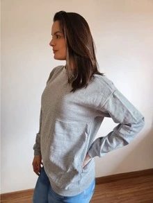 Women Sweatshirts - 淺灰色 - 查看 3