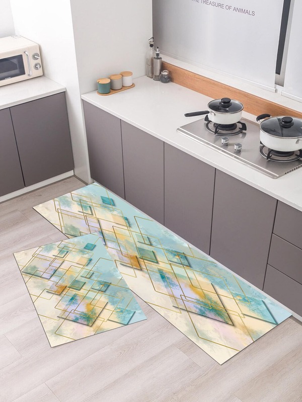 Waterproof And Anti-slip Nordic Modern Style Entryway Rug, Kitchen Carpet, Interior Decorative Carpet