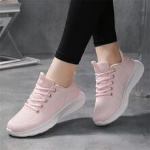 Women's Running Shoes, 2023 Summer New Style, Soft And Lightweight Jump Rope Shoes, Breathable Mesh Sport Shoes - Pink - View 5