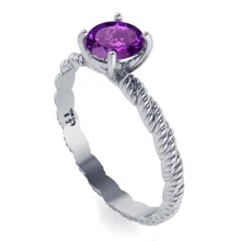 Fine Single Ring - Màu tím - Xem 3