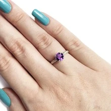 Fine Single Ring - Màu tím - Xem 2