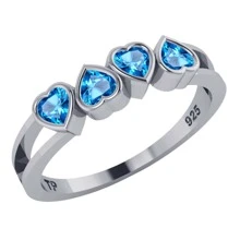 Fine Single Ring - 淺藍色 - 查看 1