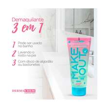 Kit Com 6 Sabonete Demaquilante Pós Maquiagem Make Out - Dermachem 100ml - Limpeza profunda - Visão 4
