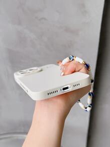 愛心圖案手機外殼帶邪惡之眼裝飾手機掛繩 - 彩色 - 查看 4