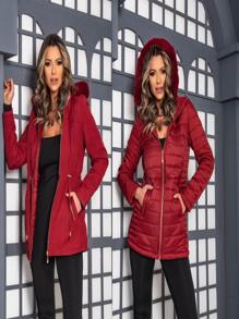 Women Trench Coats - Gỗ đỏ - Xem 1
