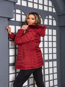Women Trench Coats - Gỗ đỏ - Xem 4