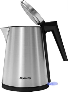 JOYOUNG Electric Kettle Stainless Steel Kettle Double Layer Hot Water Kettle Electric BPA-free Electric Water Kettle 1.5L STRIX Anti Scald - Silver - View 1