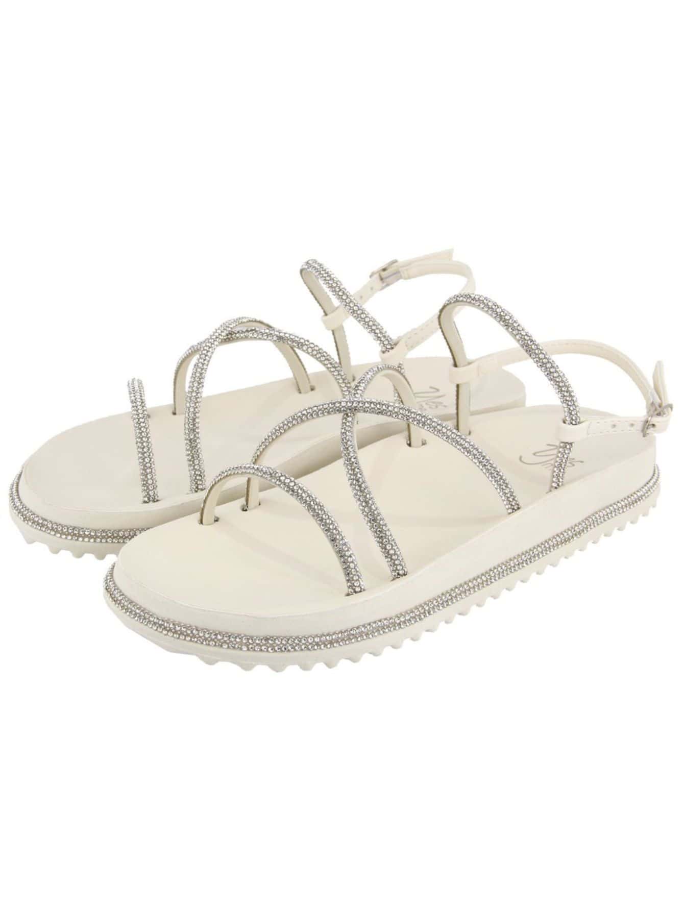 Women Flat Sandals - 白色 - 查看 1