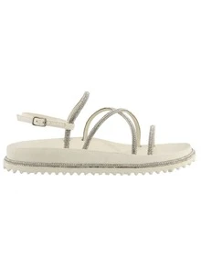 Women Flat Sandals - 白色 - 查看 4