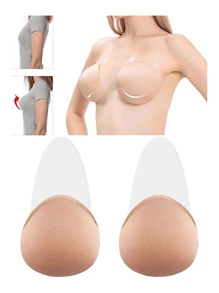Sujetador Adhesivo Brasier Invisible para Mujer - Beis - Ver 1