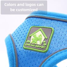 A Set Of Pet Harness And Leash, Soft Mesh Comfortable Breathable Adjustable Dog Vest Harness, Suitable For Small Dogs Or Puppies, All Seasons