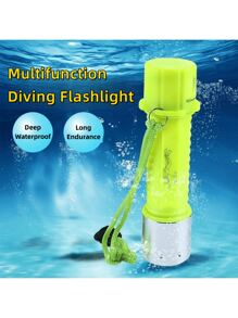 ABS Diving Flashlight, Modern Waterproof Outdoor Flashlight LEODY - 黃色 - 查看 2