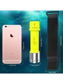 ABS Diving Flashlight, Modern Waterproof Outdoor Flashlight LEODY - 黃色 - 查看 3