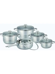 Batería de Cocina Yajad de Acero Inoxidable - Set de 10 Piezas Y201-RY10 para Cocinar con Estilo y Durabilidad - Gris - Ver 3