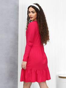 Women Dresses - 粉色 - 查看 2