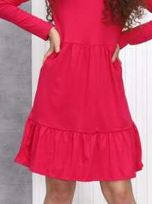 Women Dresses - 粉色 - 查看 3