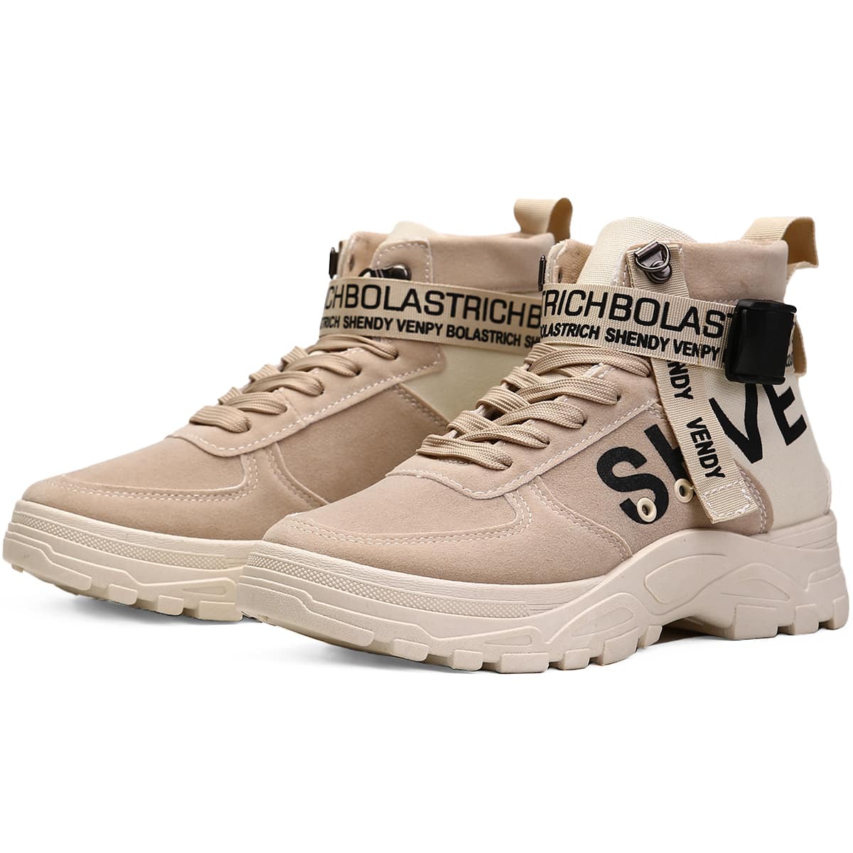 Shendy Vendy Brooklyn Men's Boots - Beige - View 1
