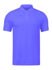 Men Polo Shirts - 寶藍色 - 查看 1