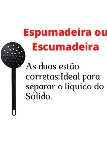 Kit 4 Utensílios de Cozinha Talheres Concha, Colher de Arroz, Espátula e Espumadeira Nylon Preto - Preto - Visão 3